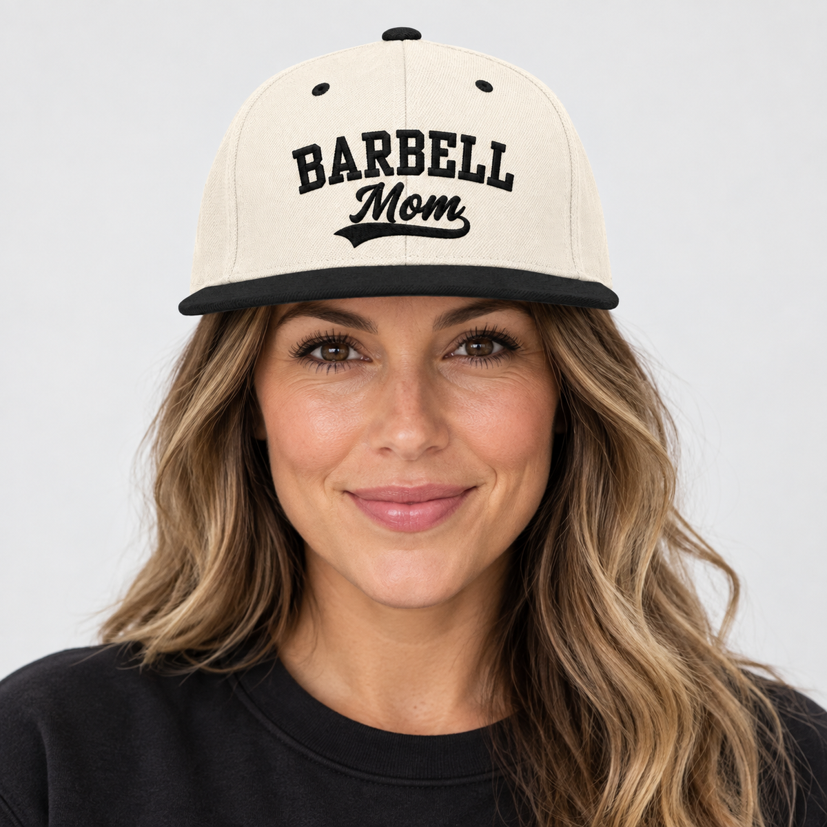 Barbell Mom Snapback Hat