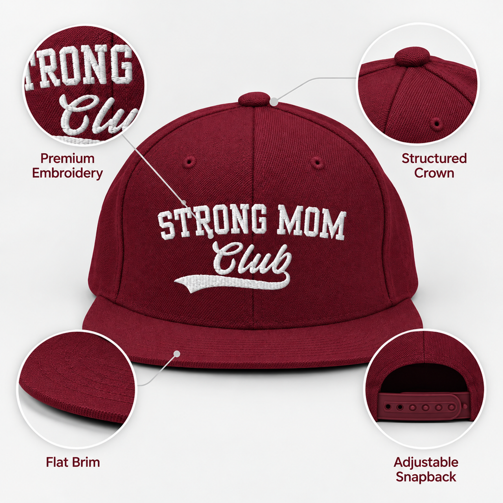 Strong Mom Club Snapback Hat