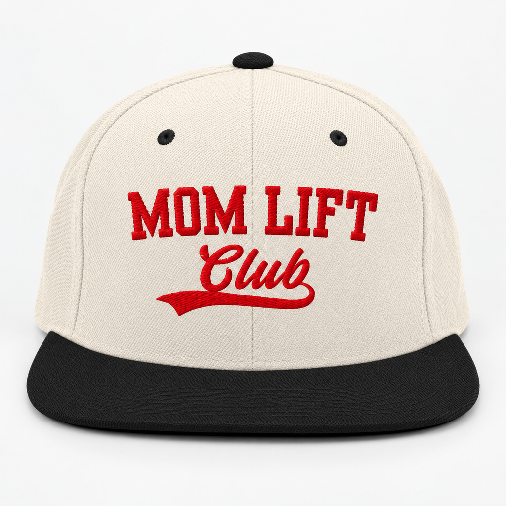 Mom Lift Club Snapback Hat