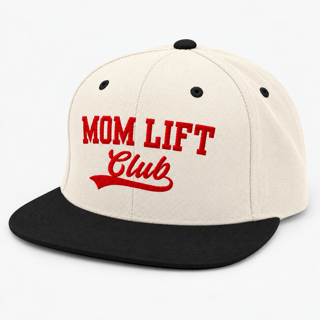 Mom Lift Club Snapback Hat