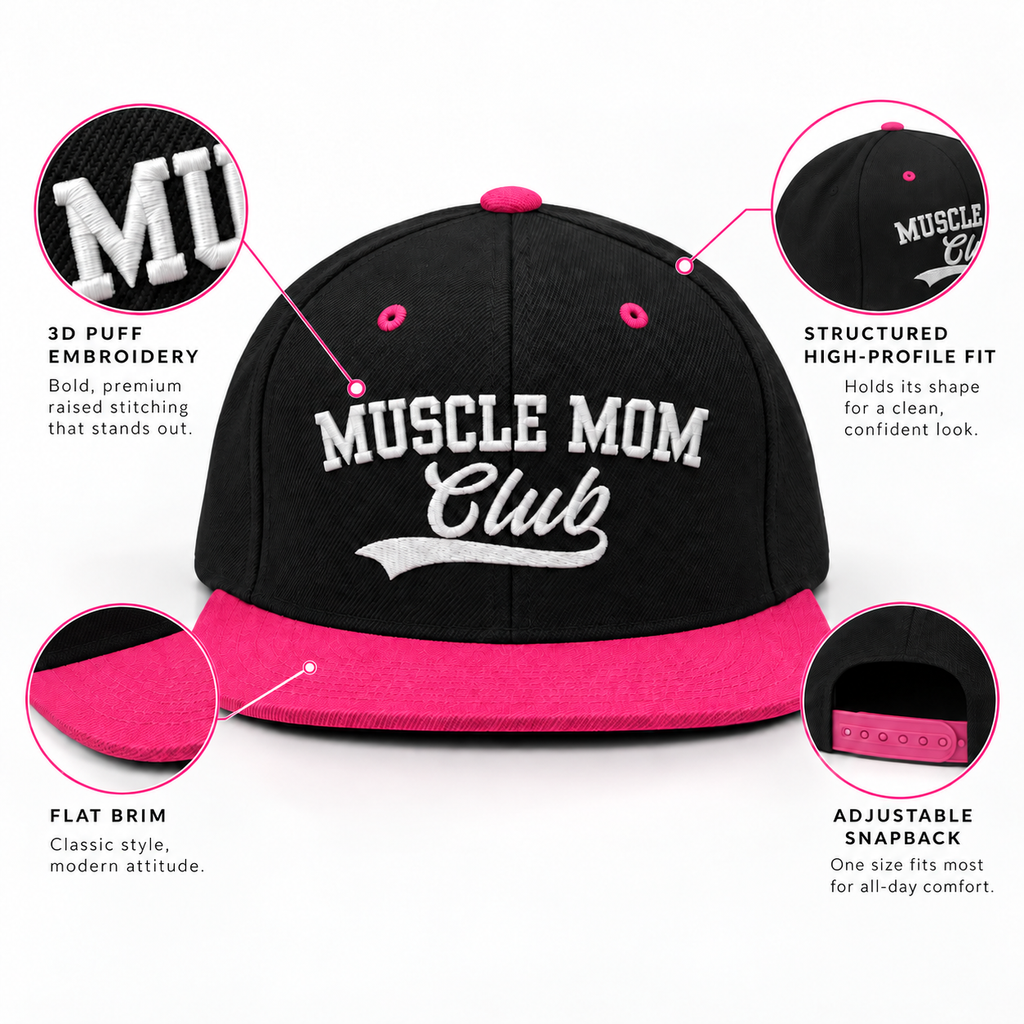 Muscle Mom Club Snapback Hat