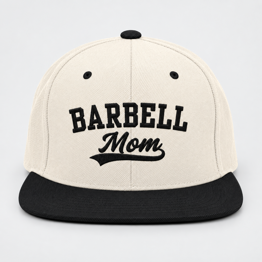 Barbell Mom Snapback Hat
